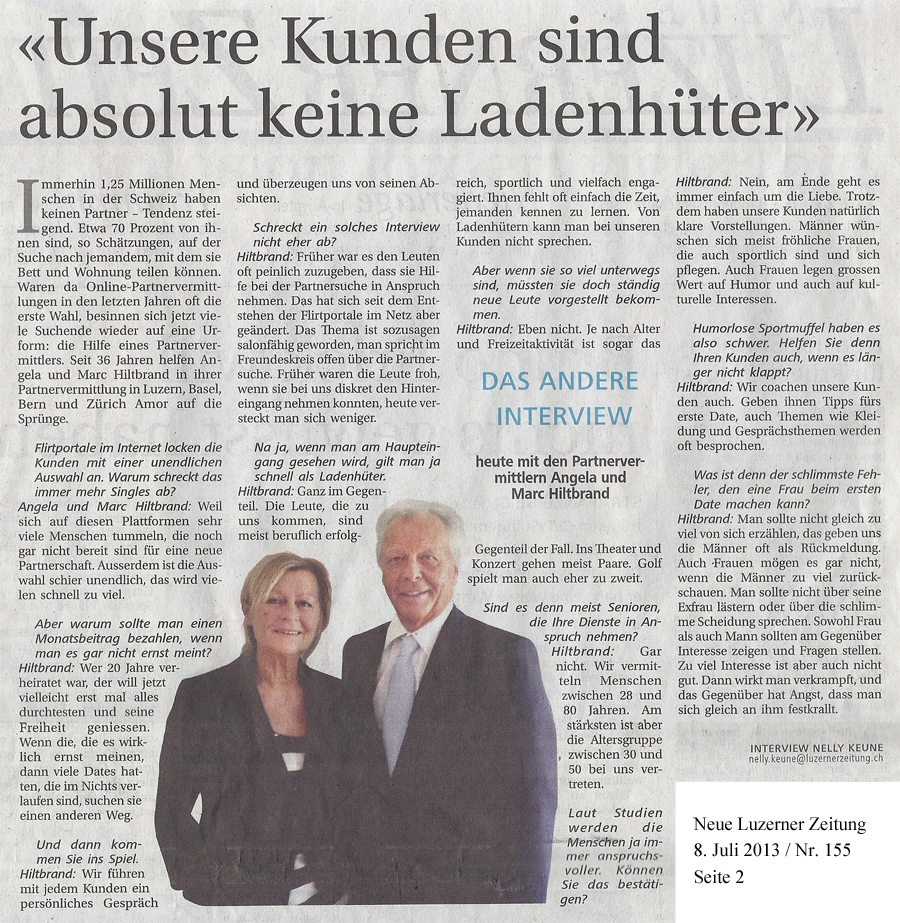 Neue Luzerner Zeitung - Juli 2013